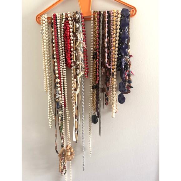 Vintage Collection Jewelry - Over 6 Lbs Vintage Costume Necklaces Beaded Statement Multi Color Lot‎ SN101